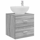 vidaXL Fürdőszoba bútor szett 3 db Szürke Sonoma 49,5 x 44,5 x 65 cm