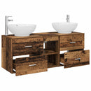 vidaXL Fürdőszoba bútor szett 3 db Antik Fa 49,5 x 44,5 x 65 cm