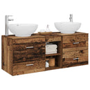 vidaXL Fürdőszoba bútor szett 3 db Antik Fa 49,5 x 44,5 x 65 cm