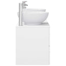 vidaXL Fürdőszoba bútor szett 3 db Fehér 49,5 x 44,5 x 65 cm