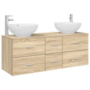 vidaXL Fürdőszoba bútor szett 3 db Sonoma Tölgy 49,5 x 44,5 x 65 cm