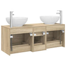 vidaXL Fürdőszoba bútor szett 3 db Sonoma Tölgy 49,5 x 44,5 x 65 cm