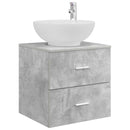 vidaXL Fürdőszoba bútor szett 3 db Betonszürke 49,5 x 44,5 x 65 cm