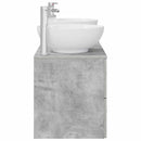 vidaXL Fürdőszoba bútor szett 3 db Betonszürke 49,5 x 44,5 x 65 cm