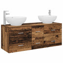 vidaXL Fürdőszoba bútor szett 3 db Antik Fa 49,5 x 44,5 x 65 cm