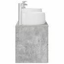 vidaXL Fürdőszoba bútor szett 3 db Betonszürke 49,5 x 44,5 x 66 cm