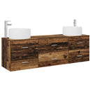 vidaXL Fürdőszoba bútor szett 3 db Antik Fa 49,5 x 44,5 x 66 cm