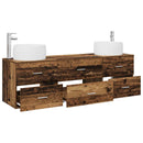 vidaXL Fürdőszoba bútor szett 3 db Antik Fa 49,5 x 44,5 x 66 cm