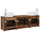 vidaXL Fürdőszoba bútor szett 3 db Antik Fa 49,5 x 44,5 x 66 cm