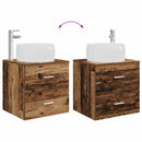 vidaXL Fürdőszoba bútor szett 3 db Antik Fa 49,5 x 44,5 x 66 cm