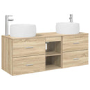 vidaXL Fürdőszoba bútor szett 3 db Sonoma Tölgy 49,5 x 44,5 x 66 cm