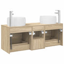 vidaXL Fürdőszoba bútor szett 3 db Sonoma Tölgy 49,5 x 44,5 x 66 cm
