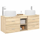 vidaXL Fürdőszoba bútor szett 3 db Sonoma Tölgy 49,5 x 44,5 x 66 cm