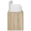 vidaXL Fürdőszoba bútor szett 3 db Sonoma Tölgy 49,5 x 44,5 x 66 cm