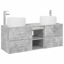 vidaXL Fürdőszoba bútor szett 3 db Betonszürke 49,5 x 44,5 x 66 cm