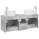 vidaXL Fürdőszoba bútor szett 3 db Betonszürke 49,5 x 44,5 x 66 cm