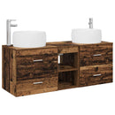 vidaXL Fürdőszoba bútor szett 3 db Antik Fa 49,5 x 44,5 x 66 cm