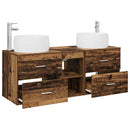 vidaXL Fürdőszoba bútor szett 3 db Antik Fa 49,5 x 44,5 x 66 cm