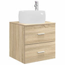 vidaXL Fürdőszoba bútor szett 3 db Sonoma Tölgy 49,5 x 44,5 x 66 cm