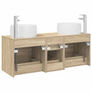 vidaXL Fürdőszoba bútor szett 3 db Sonoma Tölgy 49,5 x 44,5 x 66 cm