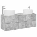 vidaXL Fürdőszoba bútor szett 3 db Betonszürke 49,5 x 44,5 x 66 cm