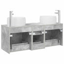 vidaXL Fürdőszoba bútor szett 3 db Betonszürke 49,5 x 44,5 x 66 cm