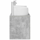 vidaXL Fürdőszoba bútor szett 3 db Betonszürke 49,5 x 44,5 x 66 cm