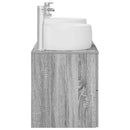 vidaXL Fürdőszoba bútor szett 3 db Szürke Sonoma 49,5 x 44,5 x 66 cm