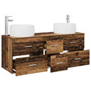 vidaXL Fürdőszoba bútor szett 3 db Antik Fa 49,5 x 44,5 x 66 cm