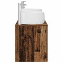 vidaXL Fürdőszoba bútor szett 3 db Antik Fa 49,5 x 44,5 x 66 cm