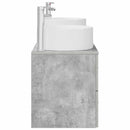 vidaXL Fürdőszoba bútor szett 3 db Betonszürke 49,5 x 44,5 x 65,5 cm
