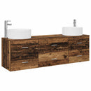 vidaXL Fürdőszoba bútor szett 3 db Antik Fa 49,5 x 44,5 x 65,5 cm