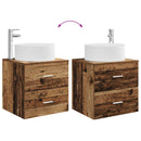 vidaXL Fürdőszoba bútor szett 3 db Antik Fa 49,5 x 44,5 x 65,5 cm