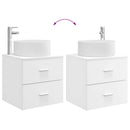 vidaXL Fürdőszoba bútor szett 3 db Fehér 49,5 x 44,5 x 65,5 cm