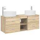 vidaXL Fürdőszoba bútor szett 3 db Sonoma Tölgy 49,5 x 44,5 x 65,5 cm
