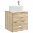 vidaXL Fürdőszoba bútor szett 3 db Sonoma Tölgy 49,5 x 44,5 x 65,5 cm