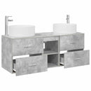 vidaXL Fürdőszoba bútor szett 3 db Betonszürke 49,5 x 44,5 x 65,5 cm