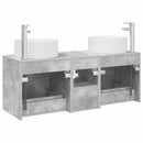 vidaXL Fürdőszoba bútor szett 3 db Betonszürke 49,5 x 44,5 x 65,5 cm