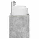 vidaXL Fürdőszoba bútor szett 3 db Betonszürke 49,5 x 44,5 x 65,5 cm