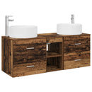 vidaXL Fürdőszoba bútor szett 3 db Antik Fa 49,5 x 44,5 x 65,5 cm
