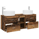 vidaXL Fürdőszoba bútor szett 3 db Antik Fa 49,5 x 44,5 x 65,5 cm