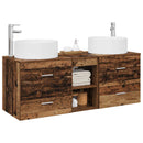 vidaXL Fürdőszoba bútor szett 3 db Antik Fa 49,5 x 44,5 x 65,5 cm
