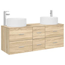 vidaXL Fürdőszoba bútor szett 3 db Sonoma Tölgy 49,5 x 44,5 x 65,5 cm