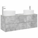 vidaXL Fürdőszoba bútor szett 3 db Betonszürke 49,5 x 44,5 x 65,5 cm