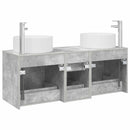 vidaXL Fürdőszoba bútor szett 3 db Betonszürke 49,5 x 44,5 x 65,5 cm