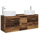 vidaXL Fürdőszoba bútor szett 3 db Antik Fa 49,5 x 44,5 x 65,5 cm