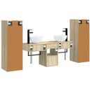 vidaXL Fürdőszoba bútor szett 5 db Sonoma Tölgy 33 x 34,5 x 100 cm