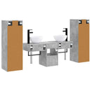 vidaXL Fürdőszoba bútor szett 5 db Betonszürke 33 x 34,5 x 100 cm
