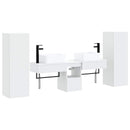 vidaXL Fürdőszoba bútor szett 5 db Fehér 33 x 34,5 x 100 cm Szerelt Fa