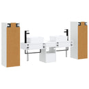 vidaXL Fürdőszoba bútor szett 5 db Fehér 33 x 34,5 x 100 cm Szerelt Fa